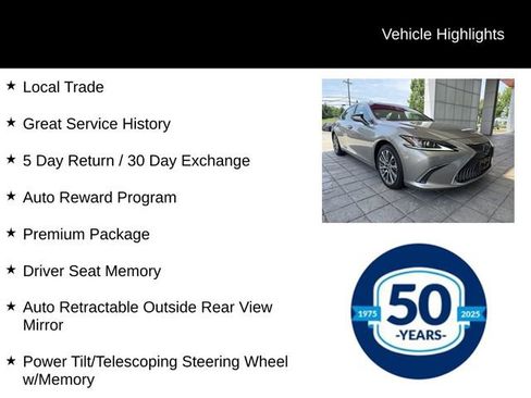 Used 2020 Lexus ES 350 w/ Premium Package FWD image 8