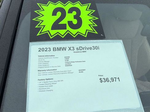 Used 2023 BMW X3 sDrive30i RWD image 20