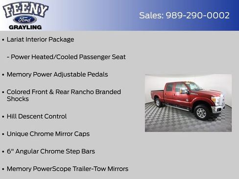 Used 2016 Ford F250 Lariat w/ Chrome Package image 12