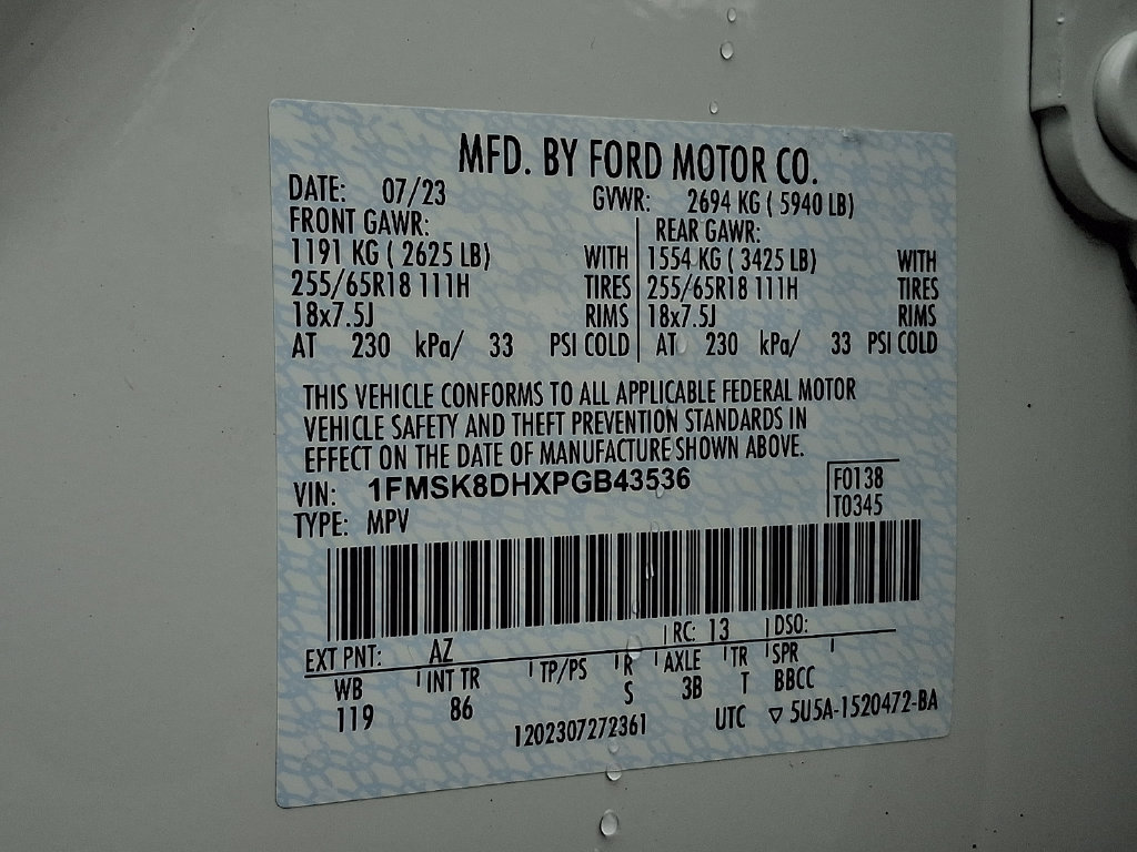 Used 2023 Ford Explorer XLT AWD/4WD image 26
