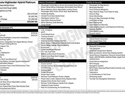 Used 2023 Toyota Highlander Platinum FWD image 34