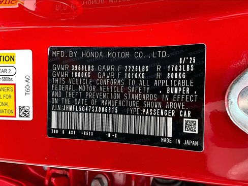 Certified 2025 Honda Civic Type R image 64