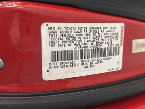 Used 2002 Lexus SC 430 Convertible image 10