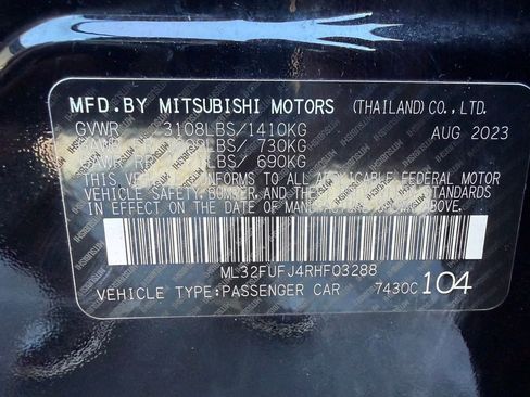 Used 2024 Mitsubishi Mirage G4 Black Edition image 29