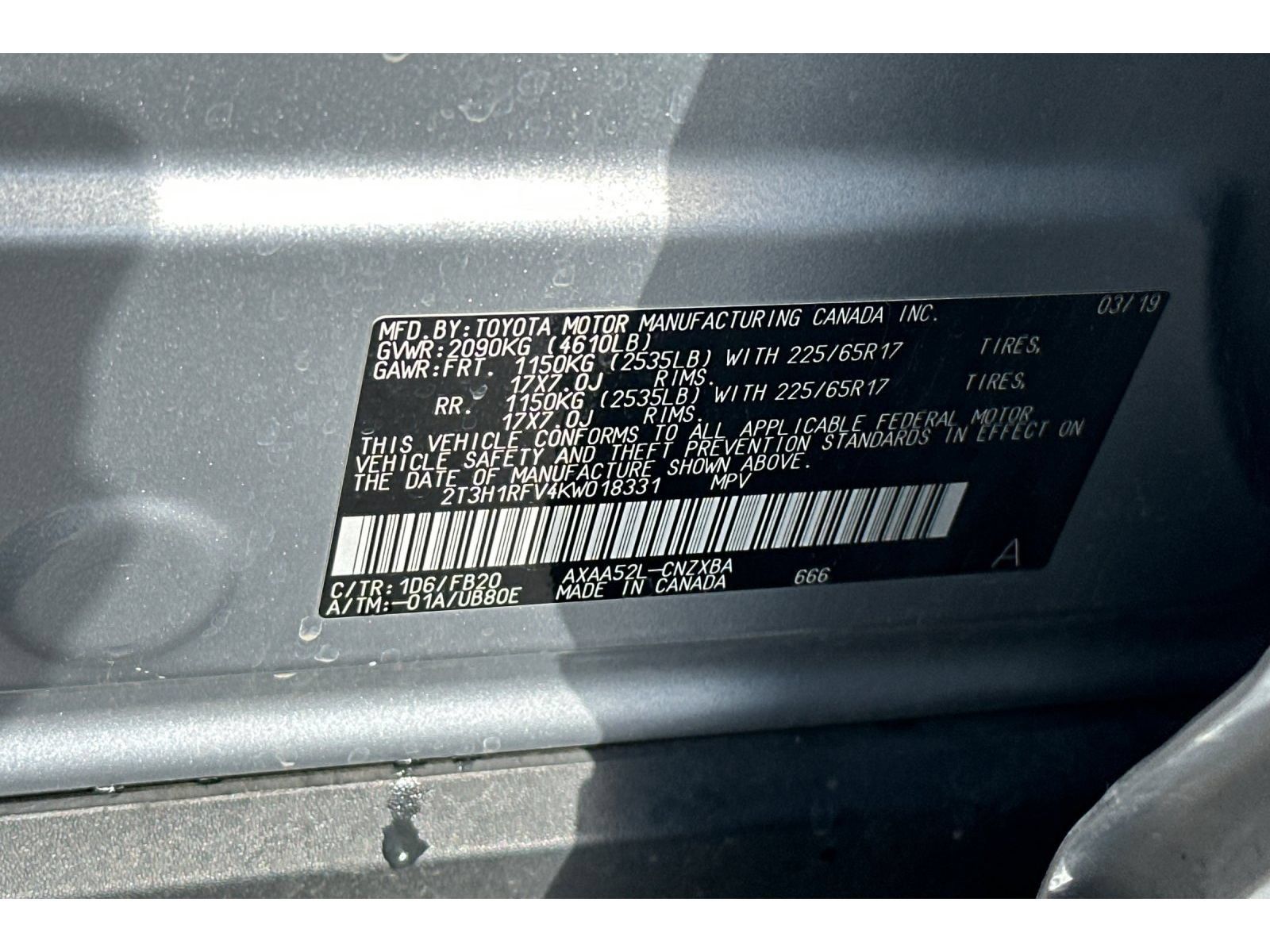 Used 2019 Toyota RAV4 LE w/ Carpet Mat Package FWD image 32