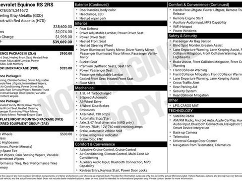 Certified 2026 Chevrolet Equinox RS w/ Convenience Package III image 29