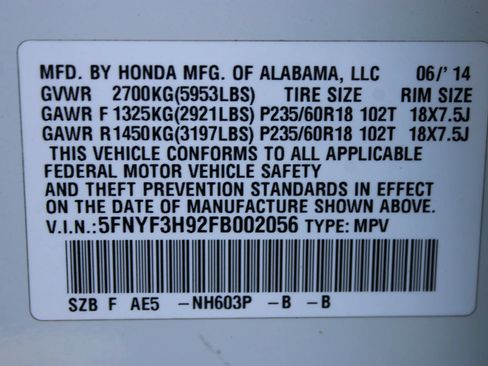 Used 2015 Honda Pilot Touring image 9