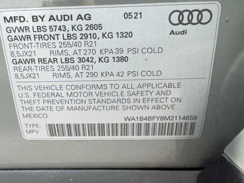 Used 2021 Audi SQ5 Premium Plus w/ Premium Plus Package AWD/4WD image 38