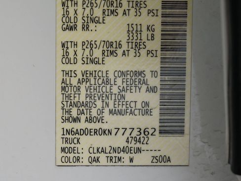 Used 2019 Nissan Frontier SV image 51