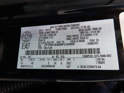 Used 2022 Ford F150 XLT w/ Equipment Group 302A High image 53