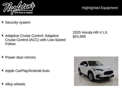 Used 2025 Honda HR-V LX image 16