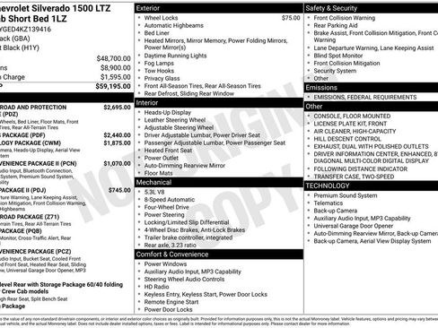 Used 2019 Chevrolet Silverado 1500 LTZ image 6