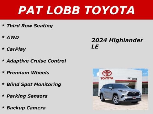 Used 2024 Toyota Highlander LE AWD/4WD image 40