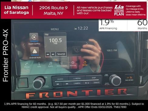 New 2026 Nissan Frontier PRO-4X w/ Pro-4x Convenience Package image 22