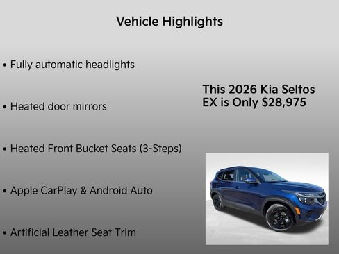 New 2026 Kia Seltos EX w/ EX Sunroof Package image 32