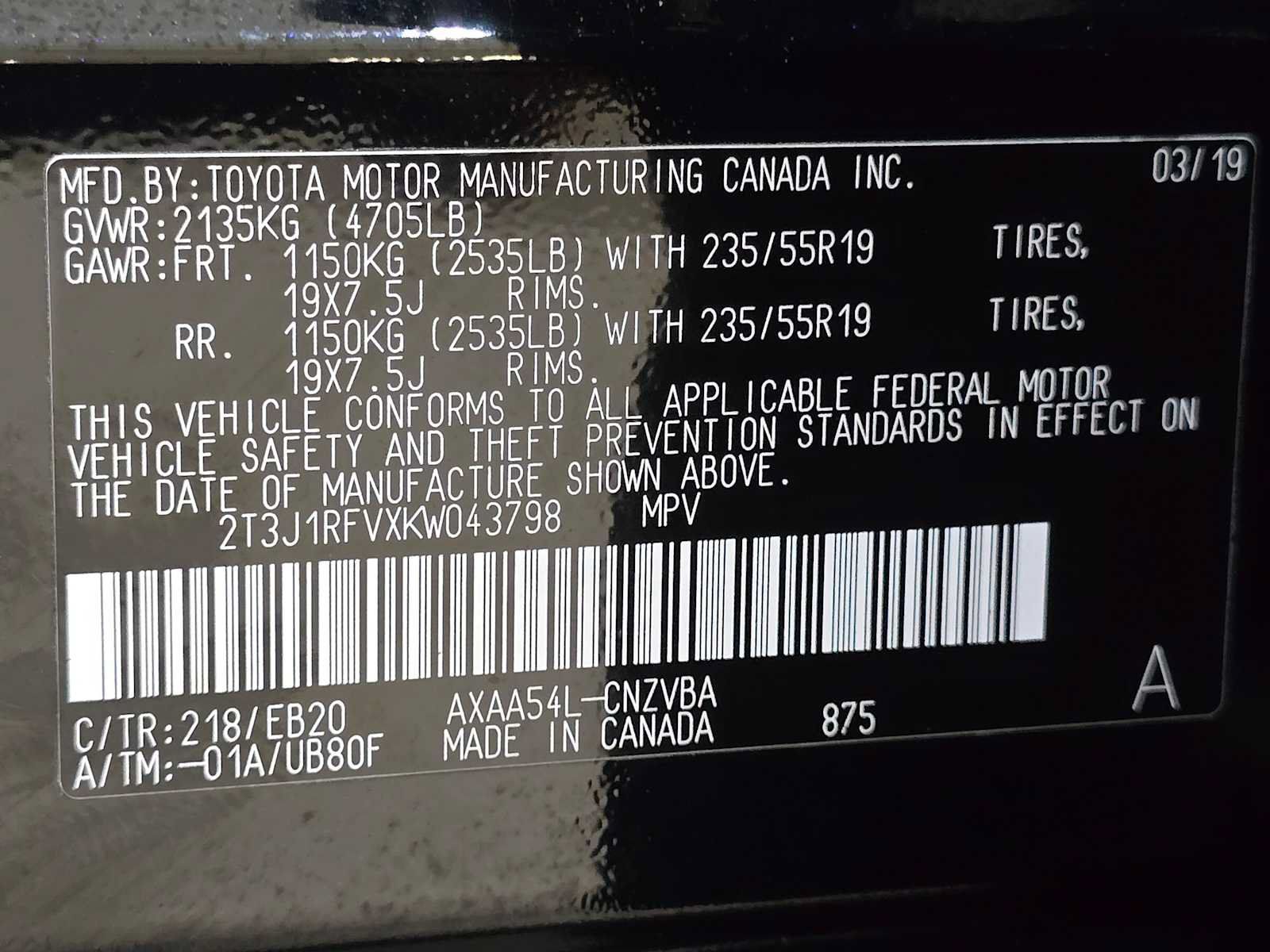 Used 2019 Toyota RAV4 Adventure w/ Advanced Technology Package AWD/4WD image 34