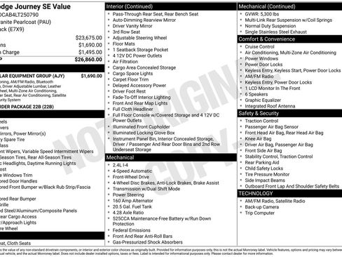 Used 2020 Dodge Journey SE w/ SE Popular Equipment Group FWD image 28