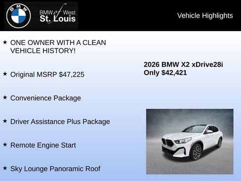 Used 2026 BMW X2 xDrive28i AWD/4WD image 8