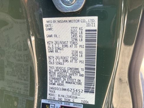 Certified 2022 Nissan Frontier SV RWD image 19
