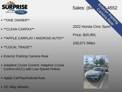 Used 2022 Honda Civic Sport image 7