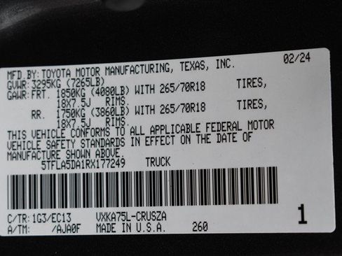 Used 2024 Toyota Tundra SR5 w/ SR5 Premium Package AWD/4WD image 33