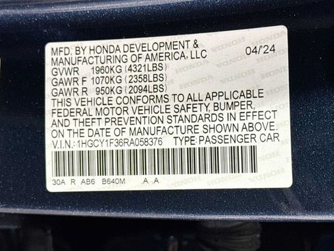 Used 2024 Honda Accord EX image 33