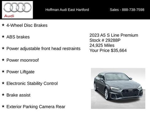 Certified 2023 Audi A5 2.0T Premium w/ Convenience Package AWD/4WD image 30