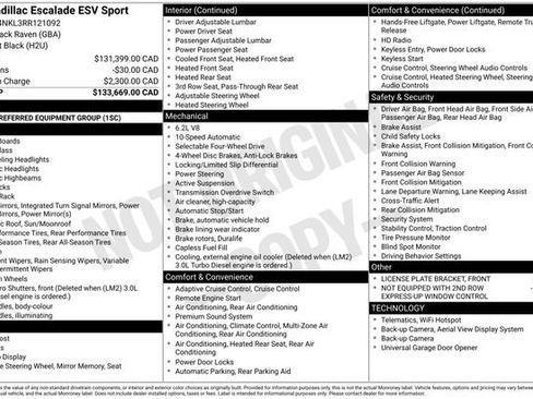 Used 2024 Cadillac Escalade ESV Sport AWD/4WD image 23