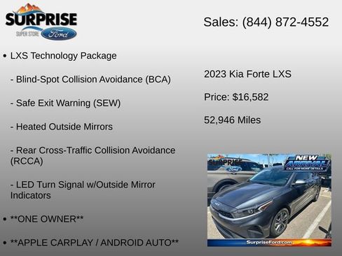 Used 2023 Kia Forte LXS w/ LXS Technology Package FWD image 6