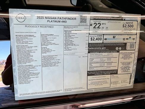 New 2025 Nissan Pathfinder Platinum w/ Lighting Package (N93) image 39