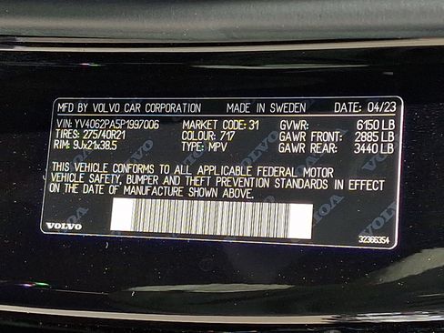 Certified 2023 Volvo XC90 B6 Ultimate w/ Protection Package AWD/4WD image 30