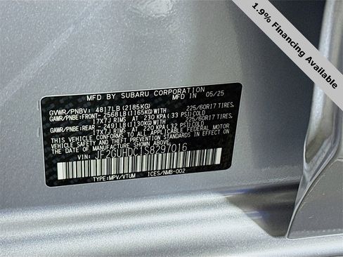 Used 2025 Subaru Crosstrek 2.0i Premium image 34