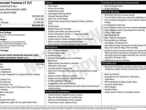 New 2026 Chevrolet Traverse LT AWD/4WD image 3