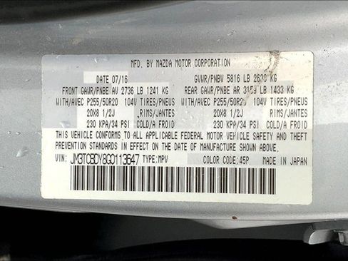 Used 2016 MAZDA CX-9 Grand Touring image 33