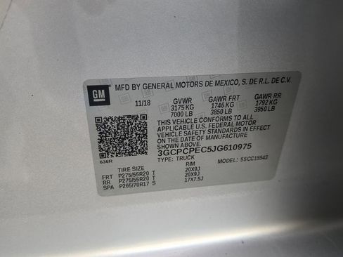 Used 2018 Chevrolet Silverado 1500 Custom w/ Custom Value Package image 24