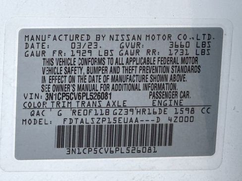 Used 2023 Nissan Kicks SV image 33