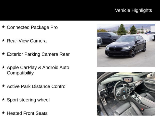 Used 2021 BMW 530e w/ M Sport Package RWD image 3