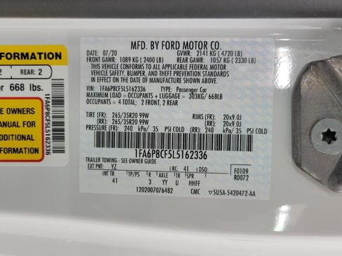 Used 2020 Ford Mustang GT Premium w/ Ford Safe & Smart Package RWD image 27