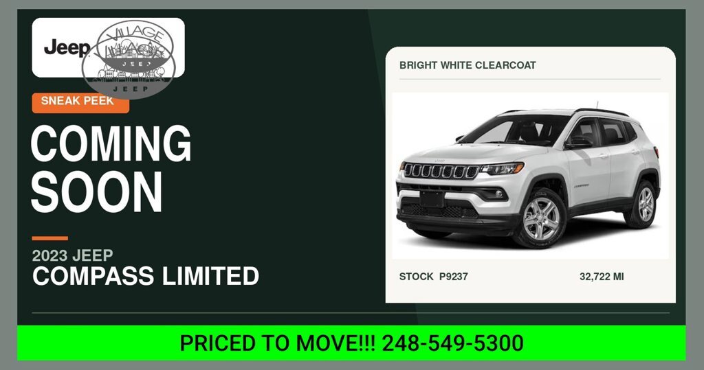 Used 2023 Jeep Compass Limited AWD/4WD image 1