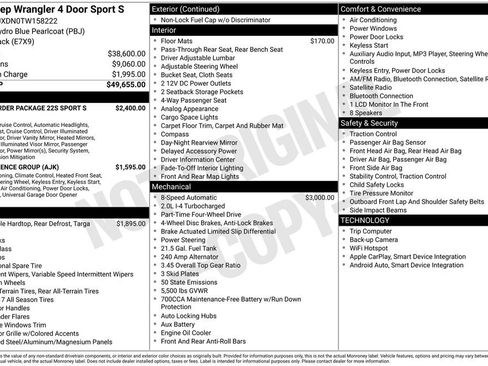 New 2026 Jeep Wrangler Unlimited Sport AWD/4WD image 22