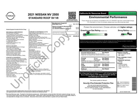 Used 2021 Nissan NV 2500 SV image 7