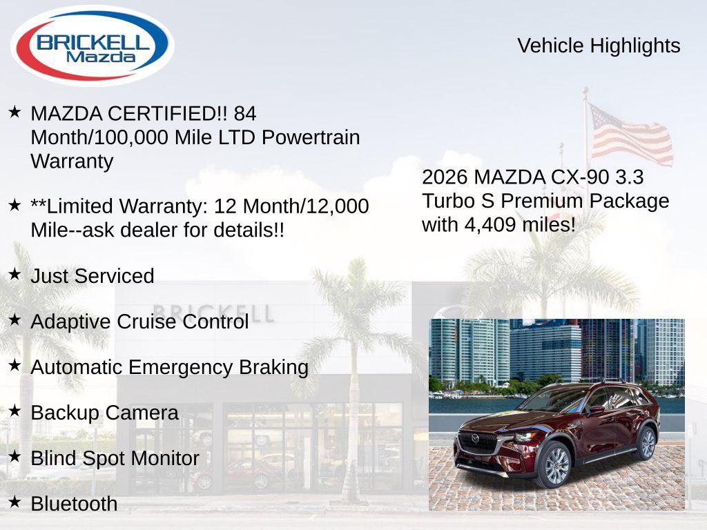 Used 2026 MAZDA CX-90 3.3 Turbo S w/ Premium Plus AWD/4WD image 17