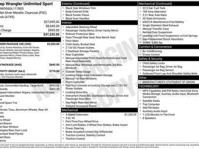 Used 2016 Jeep Wrangler Unlimited Sport w/ Quick Order Package 24S