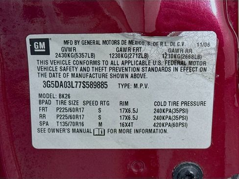 Used 2007 Buick Rendezvous CXL w/ Memory Package image 33