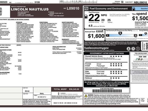 Used 2022 Lincoln Nautilus Reserve w/ Class II Trailer Tow Package image 40