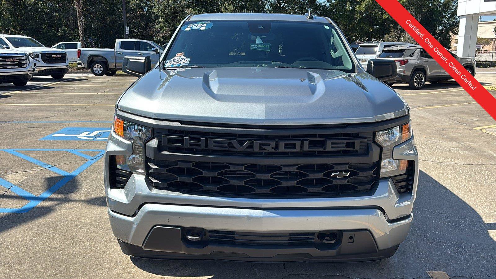 Certified 2024 Chevrolet Silverado 1500 Custom w/ Turbomax Blackout Package RWD image 2