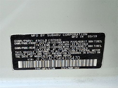 Used 2019 Subaru Crosstrek 2.0i Premium image 26