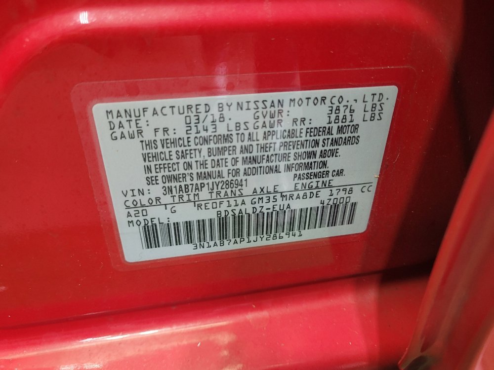 Used 2018 Nissan Sentra SV FWD image 33