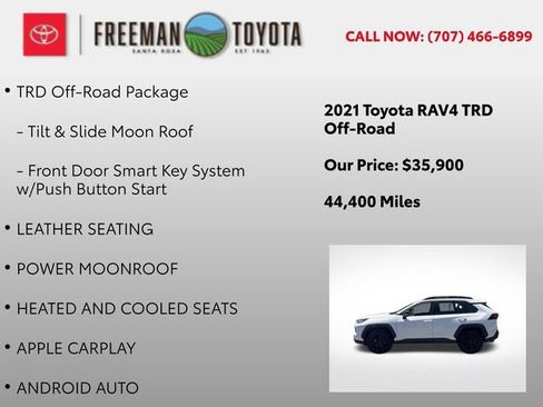 Used 2021 Toyota RAV4 TRD Off-Road w/ TRD Off-Road Weather Package AWD/4WD image 9