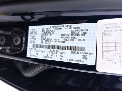 Used 2025 Ford F150 Platinum w/ FX4 Off-Road Package AWD/4WD image 47